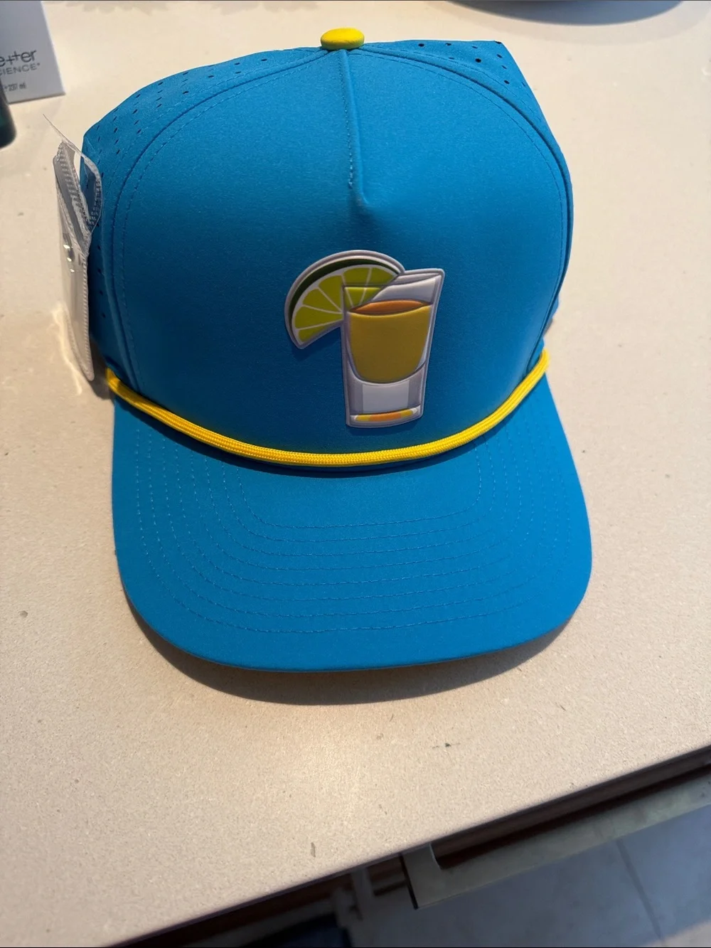 Logie Joes Tequila shot Golf SnapBack hat with matching ball marker